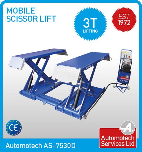 Mobile scissor car lift - car,